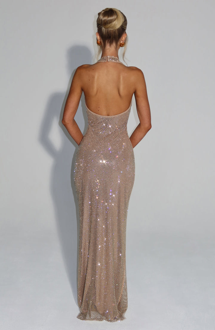 Starla Maxi Dress - Gold - Celestia Couture