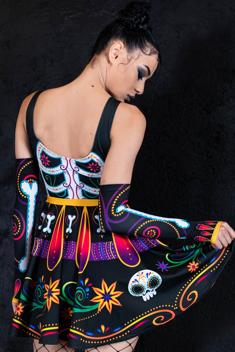 Sugar Skeleton Skater Dress