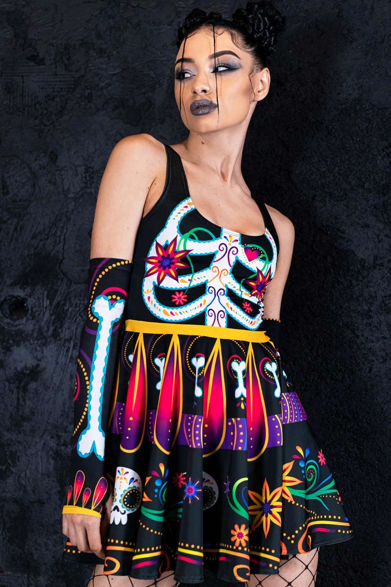 Sugar Skeleton Skater Dress