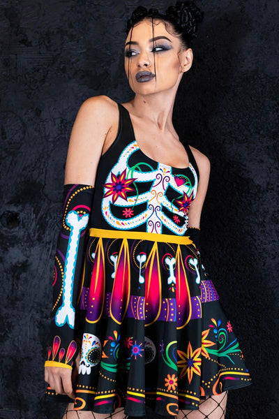 Sugar Skeleton Skater Dress