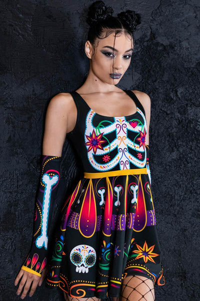 Sugar Skeleton Skater Dress