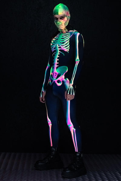 Toxic Skeleton Men's Costume