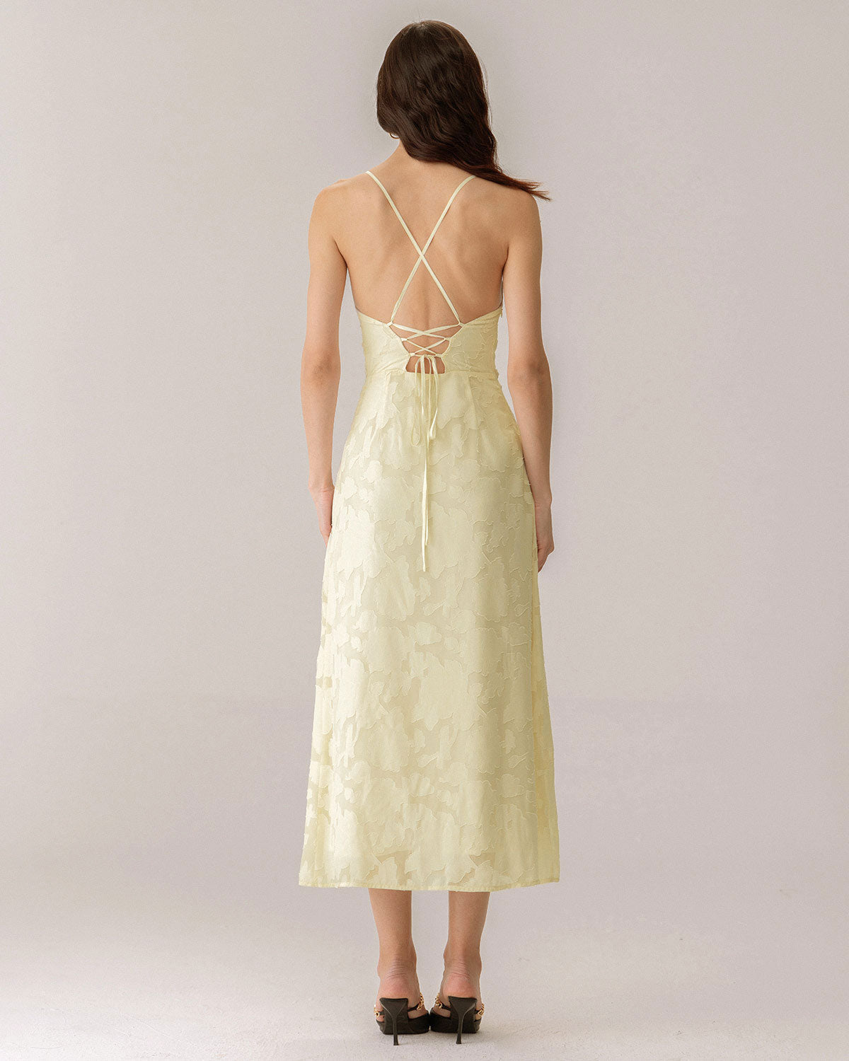 Jacquard Slip Maxi Dress