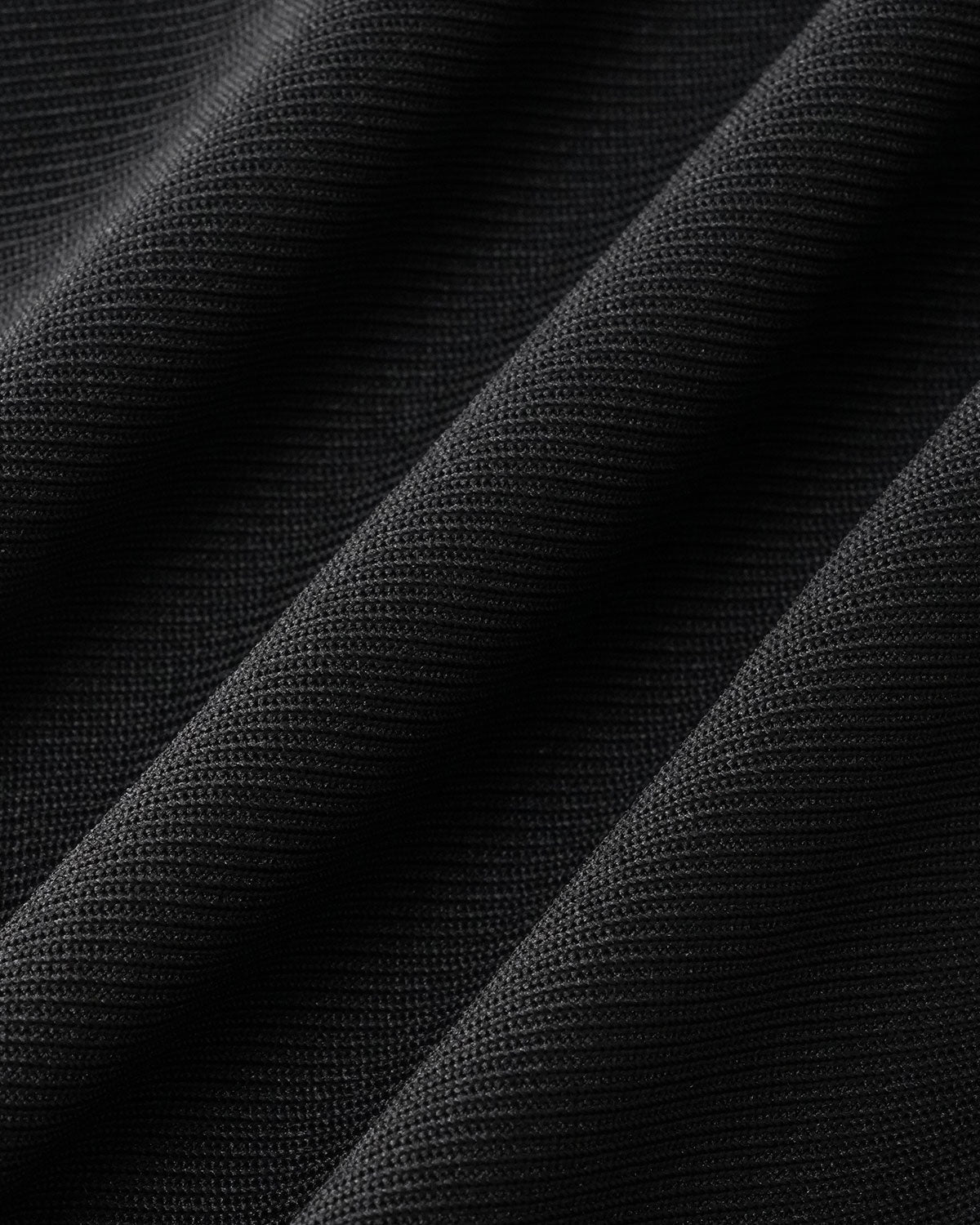 Black Square Neck Button Slim Tee