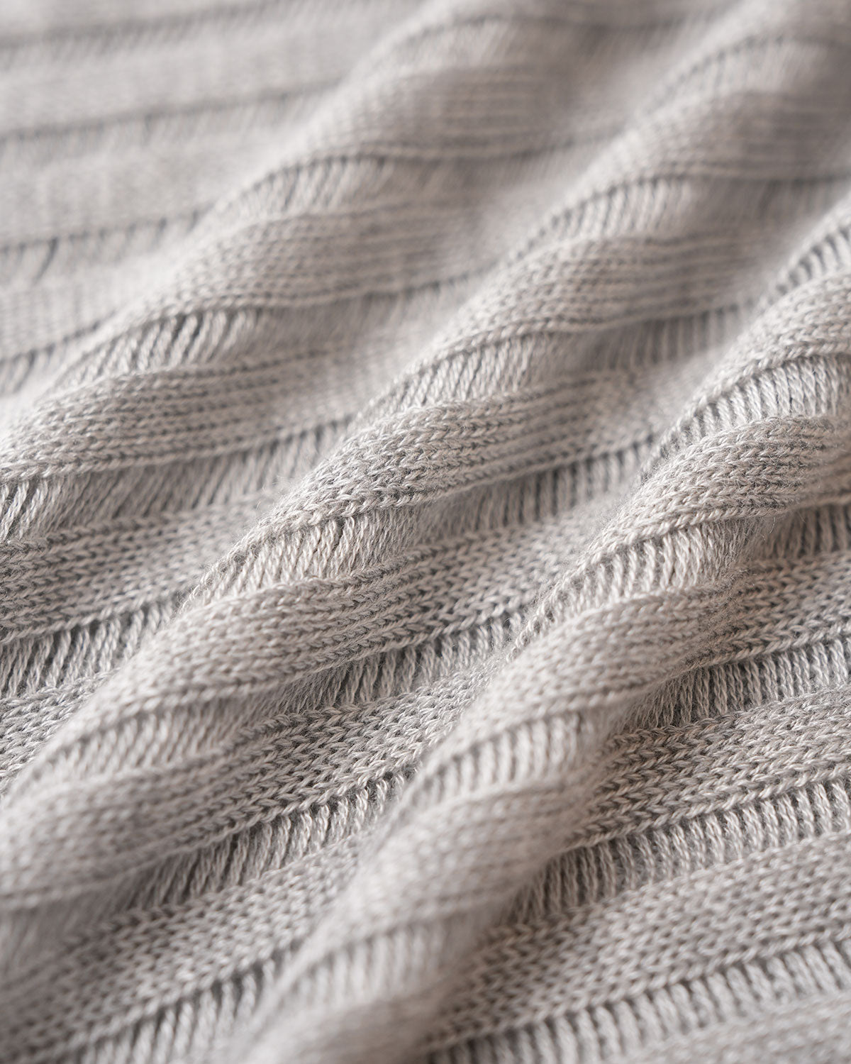 Grey Pullover Sweater Two-Piece Set