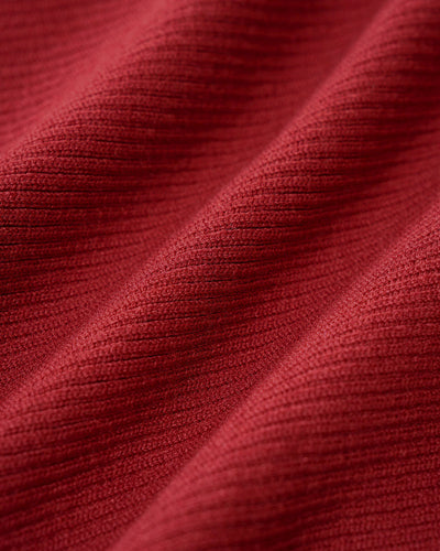 Wine Red V Neck Button Sweater Dress