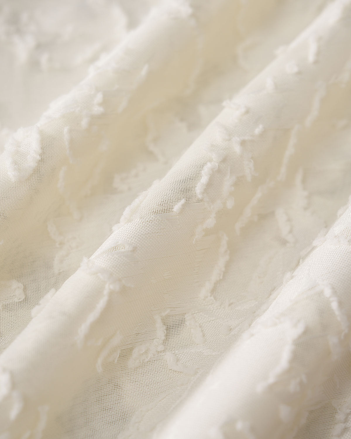 Apricot Jacquard Mock Neck Blouse