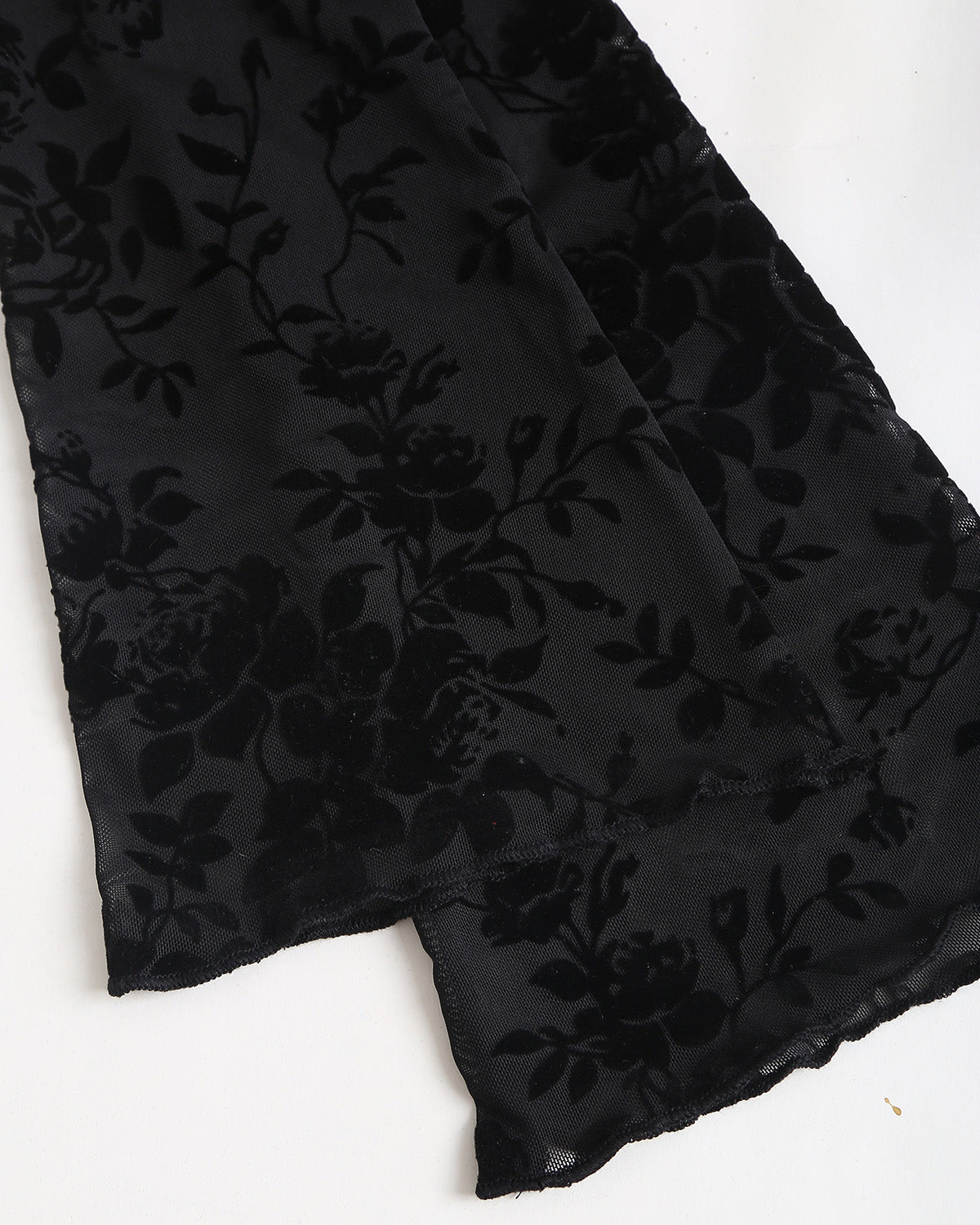 Black V Neck See-through Cardigan