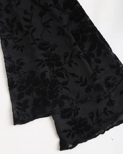 Black V Neck See-through Cardigan