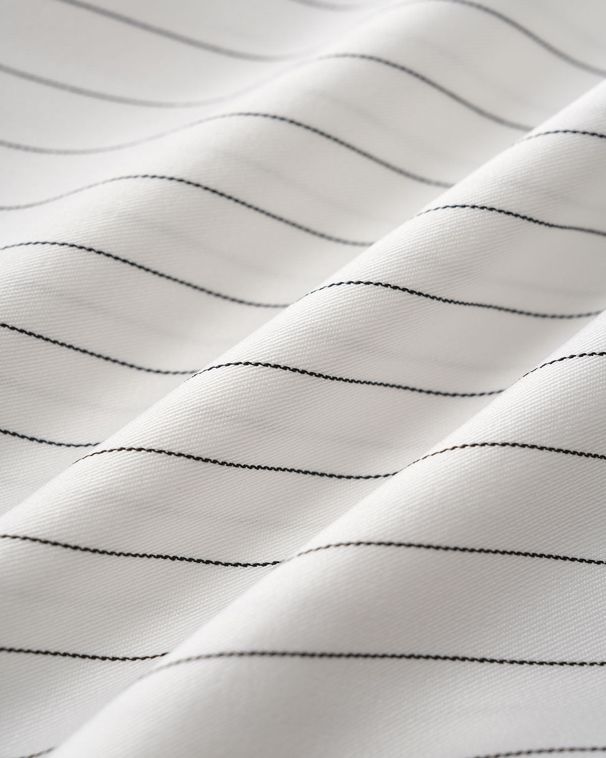 White Striped Straight Casual Pants