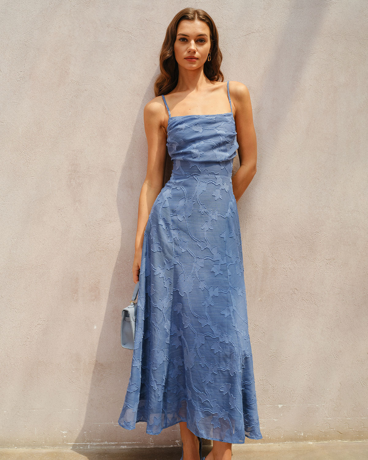 Jacquard Slip Maxi Dress