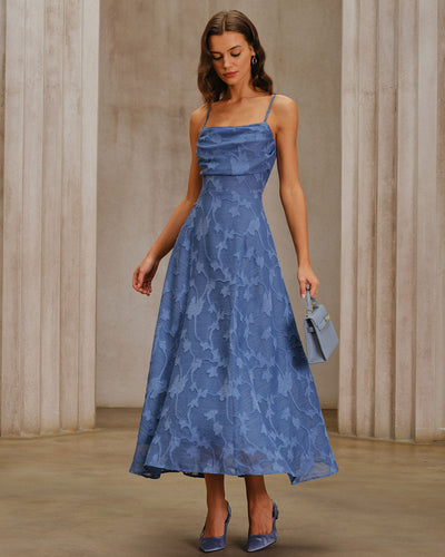 Jacquard Slip Maxi Dress