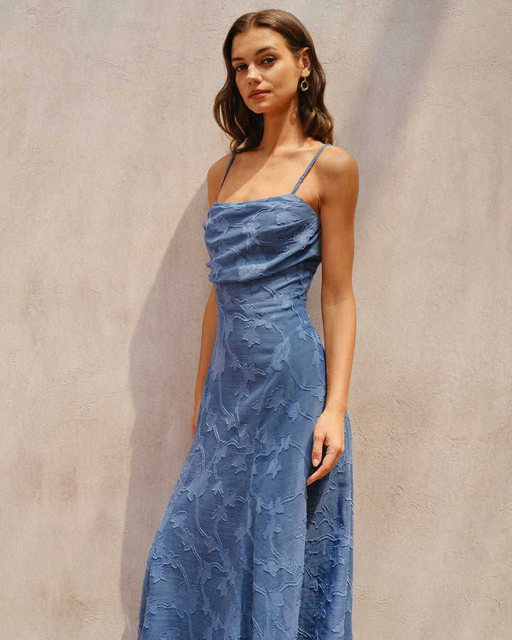Jacquard Slip Maxi Dress