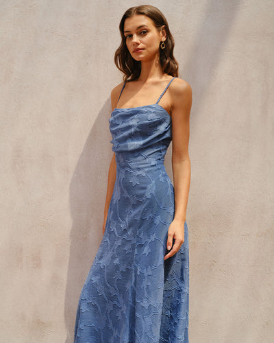 Jacquard Slip Maxi Dress