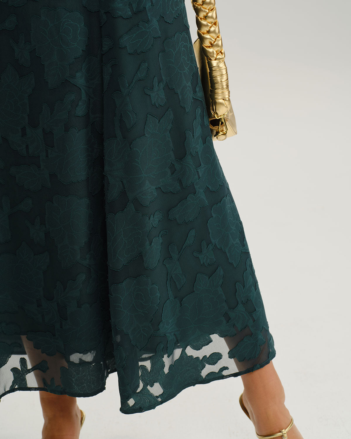 Jacquard Slip Maxi Dress