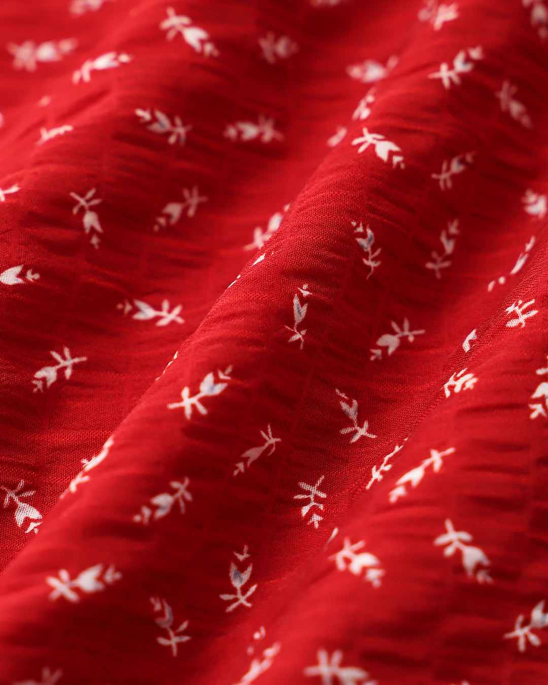 Red Floral V Neck Ruffle Maxi Dress - Celestia Couture