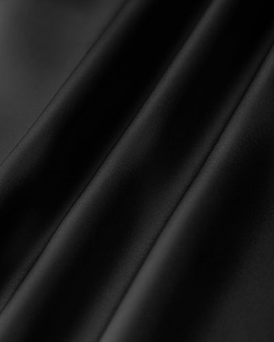 Square Neck Ruffle Satin Midi Dress