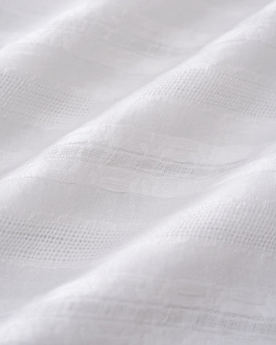 White Loose See Through Blouse