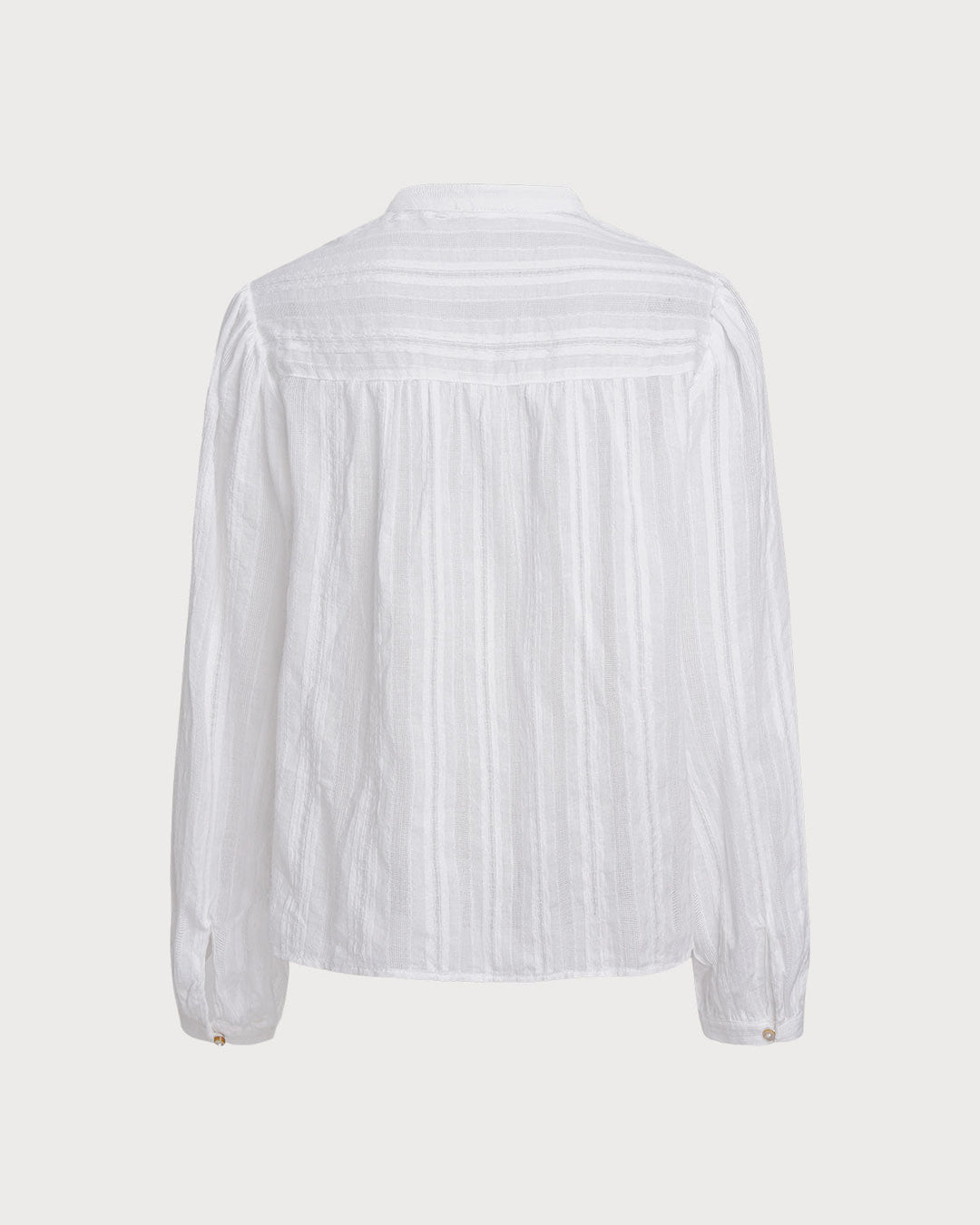 White Loose See Through Blouse