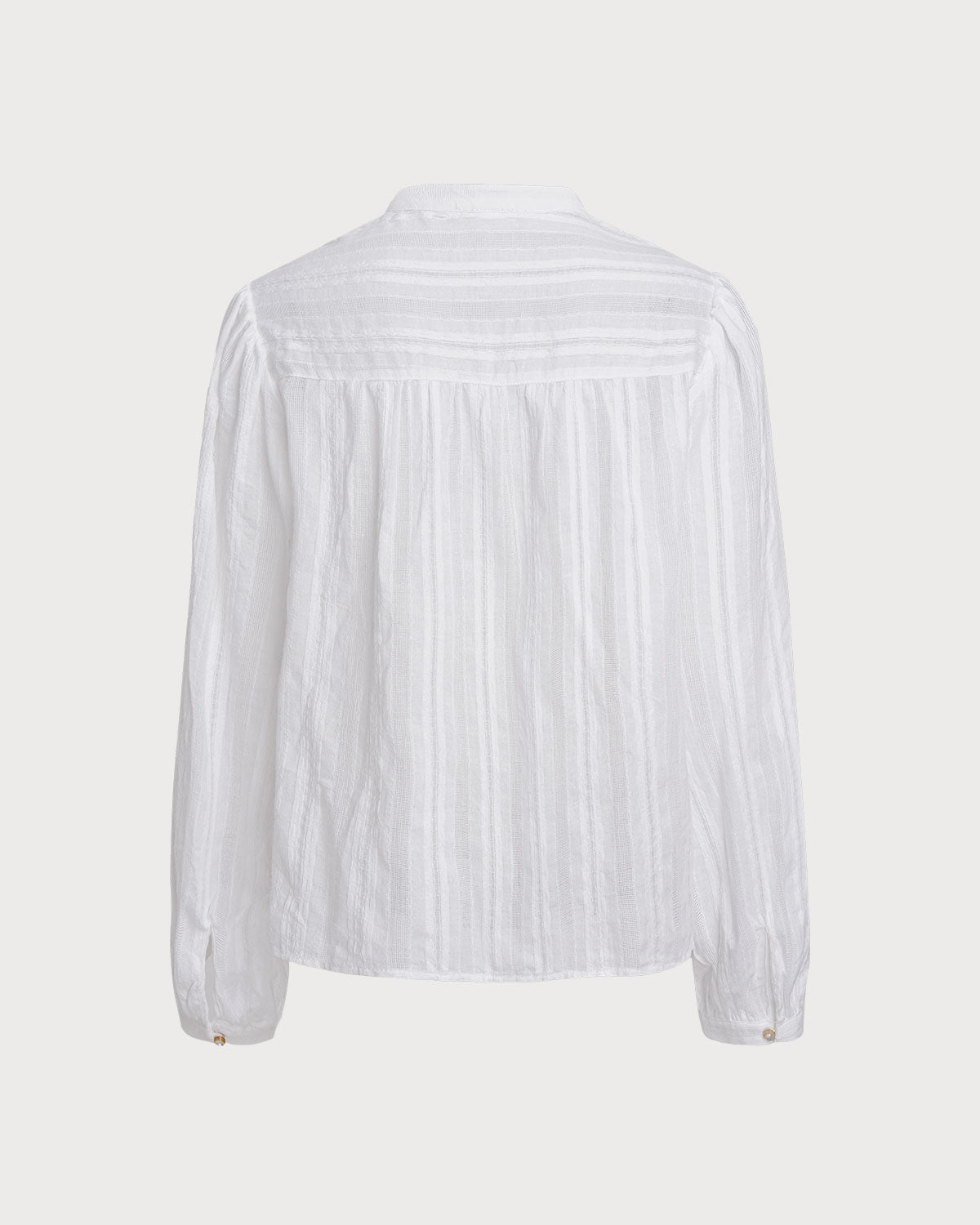 White Loose See Through Blouse