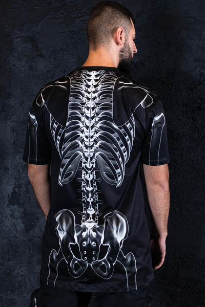 X-Ray Negative Skeleton Men T-Shirt