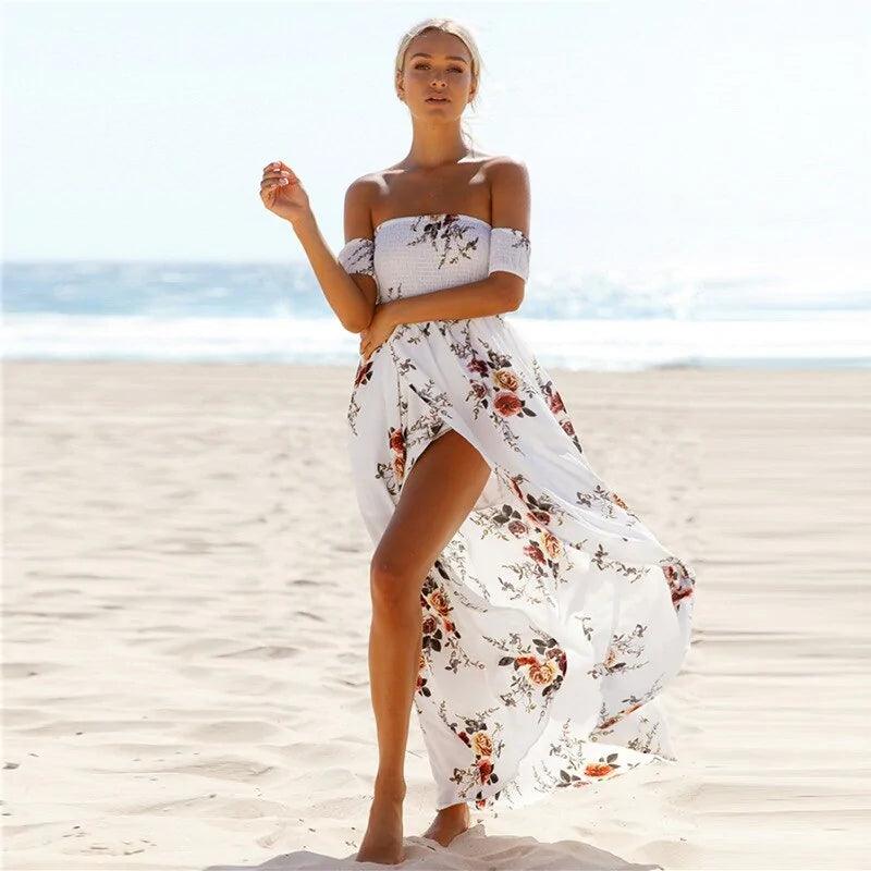 Sexy Floral Beach Summer Dress - Celestial Couture
