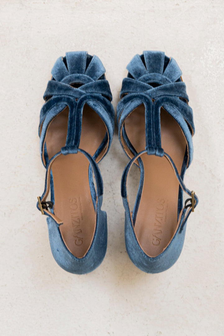 Roberta Indigo Velvet